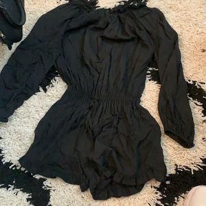 Black off the shoulder brandy Melville romper